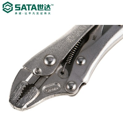 SATA世达工具5寸7寸10寸圆口带刃大力钳夹钳子71101/71102/71103图3