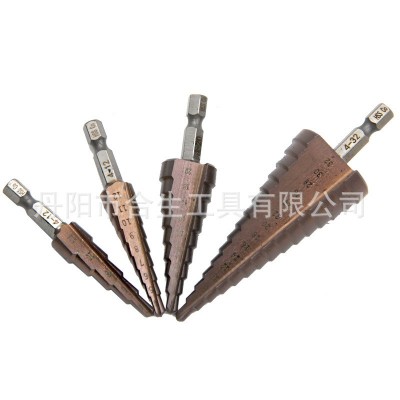 M35含钴阶梯钻不锈钢开孔器 跨境Co宝塔钻钻孔钻头高硬度刃具套装图4