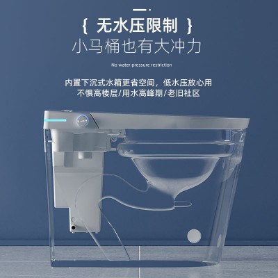 58CM超短款小户型智能马桶全自动一体式无水压限制电动即热 坐便器图2