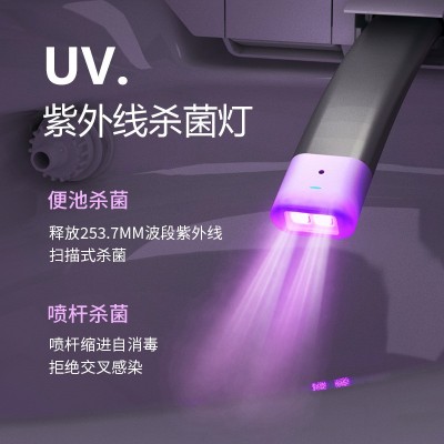 家用智能马桶盖一体式大U坐便器无水压限制即热式自动翻盖座便器图3
