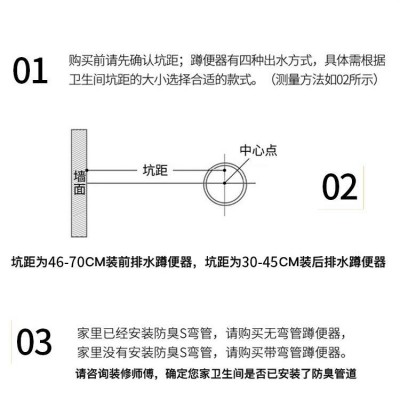 家用蹲便器套装冲水箱蹲坑式整套防臭大便器工程酒店公寓蹲厕便池图4