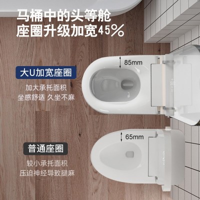宽座圈家用一体式智能马桶 紫外线全自动智能坐便器 金百盛 卫浴U9图2