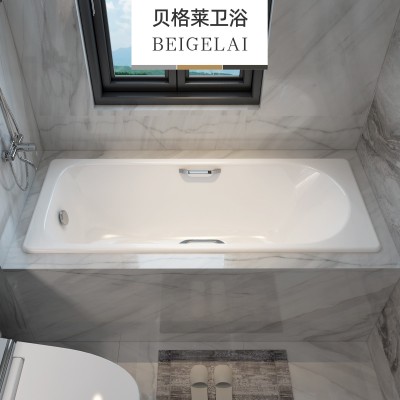 家用嵌入式铸铁浴缸陶瓷搪瓷浴缸成人小型浴缸小户型1.50 米贝格莱图4