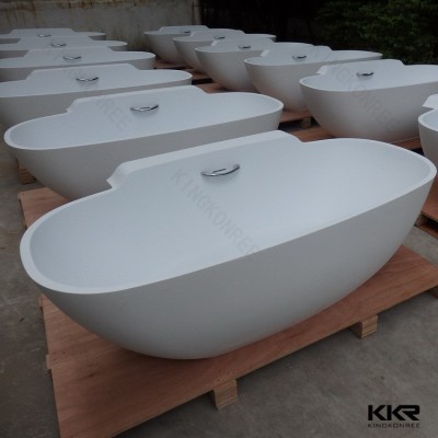 KKR浴缸小户型浴缸人造石迷你浴缸独立浴jacuzzi薄边亚克力浴缸图3