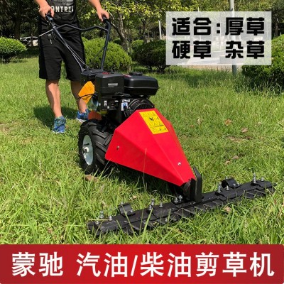 蒙驰 汽油柴油手推式便携自走式小型果园剪草机割草机开荒修剪机图2