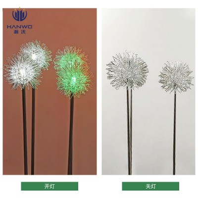 led铝丝蒲公英地插灯户外防雨太阳能球灯景观亮化工程庭院草坪灯图4