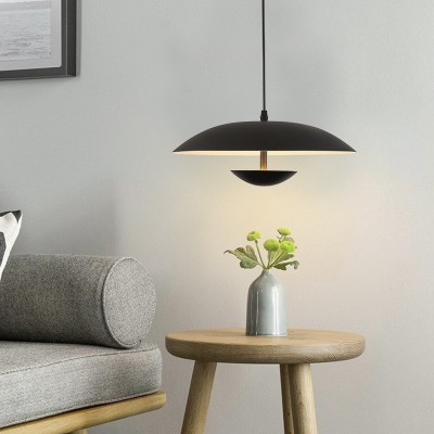 北欧丹麦设计师创意餐厅灯具简约咖啡厅餐厅吧台客厅卧室飞碟吊灯