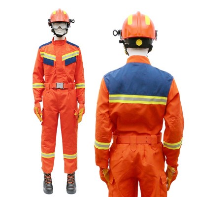 抢险救援服套装20款17式芳纶应急消防服训作服七件套抢险救援头盔图2
