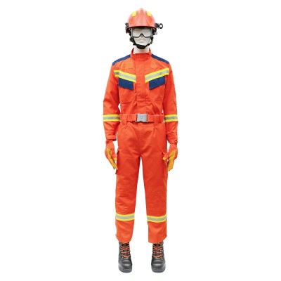 抢险救援服套装20款17式芳纶应急消防服训作服七件套抢险救援头盔图3