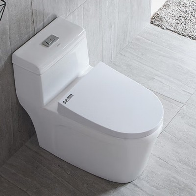 仿智能座便器 虹吸式连体座便器 抽水陶瓷坐便器图4