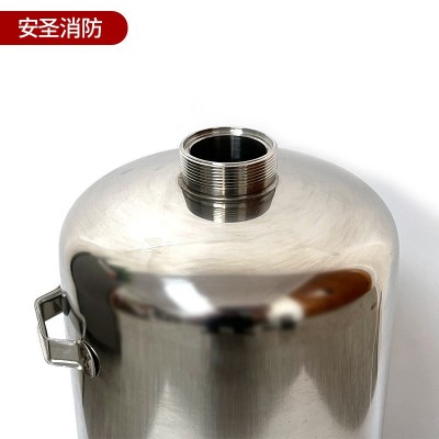 灭火器瓶生产厂家 不锈钢灭火器罐体U底不锈钢灭火器筒体气罐 6kg  5个图4
