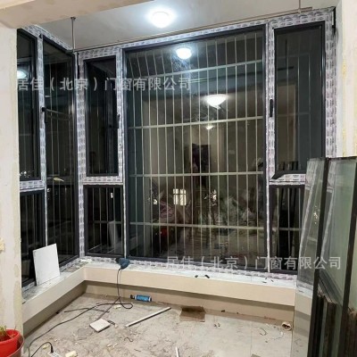 新品80框扇齐平断桥铝合金系统门窗封阳台隔音落地窗户内开内倒窗图3