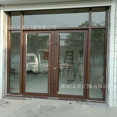 北京肯德基铝合金钢化玻璃商场室外商用门连锁便利店加油站店铺门图3