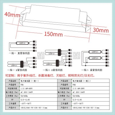 镇流器厂家 15cm短款电子镇流器 H管T5管T8管短款电子镇流器图4