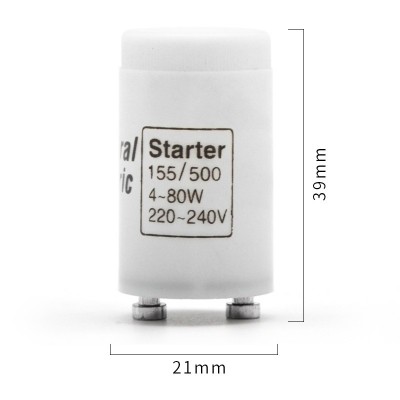 通用电气GE照明220V启辉器4-80W老式荧光灯管起跳器日光灯启动器图2