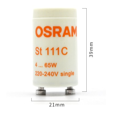 欧司朗ST111启辉器日光灯老式灯管T5t8启动器4-65W通用起跳器跳泡图3