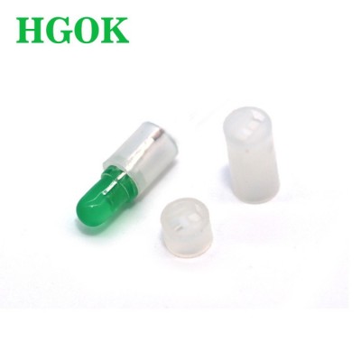 HGOK品牌耐温尼龙3mm发光二极管两孔尼龙灯柱LED间隔柱图2