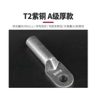 铜鼻子批发DT-162535紫铜线鼻子线耳凤凰牌铜铝鼻子电缆 接线端子图4