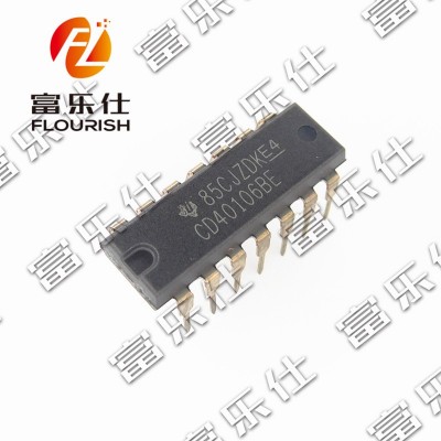 全新原装TI CD40106 CD40106BE 六施密特触发器芯片ic 直插DIP14图3