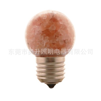 G45 LED水晶盐灯 喜马拉雅LED盐灯泡 火山熔岩盐灯 小夜灯盐晶灯图2