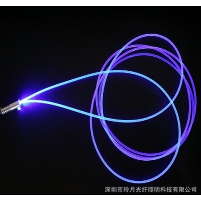 超亮导光通体侧发光光纤导光纤维导光条光纤软质实芯透明导光材料图5