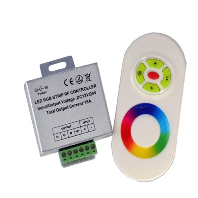 12V无线射频5键半触摸控制器 LED遥控器 RGB灯具灯带调光器24V图2