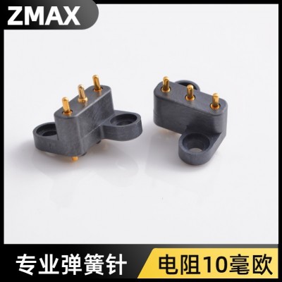 公母座充电针触点方便产品固定带锁耳式弹簧顶针POGOPIN连接器图4