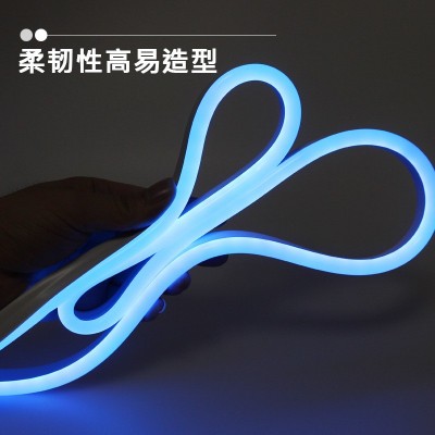 LED霓虹柔性灯带110V伏特台湾电压软灯条户外广告防水亮化线条灯图3