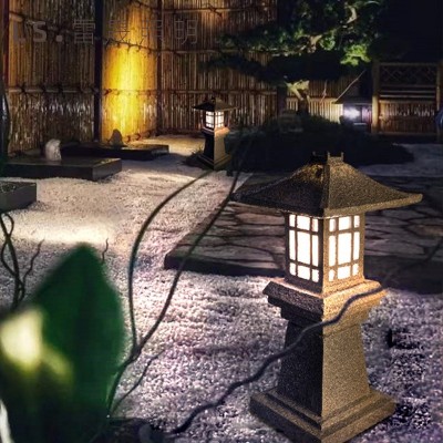 led户外日式仿古石塔灯庭院灯公园广场景观草坪灯园林别墅引路灯图2