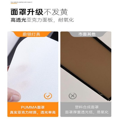 方通灯led办公灯长条灯办公室超市店铺商用铝吊线灯条形吊灯定制图2