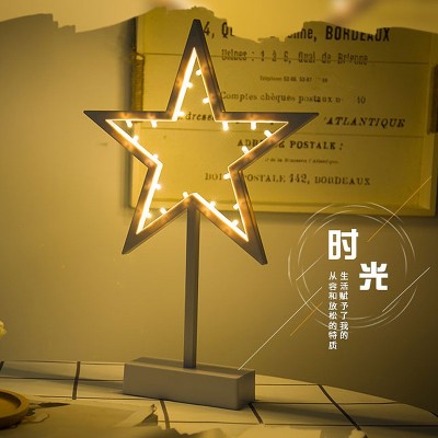造型灯创意小夜灯星星爱心圣诞树ins网红房间装饰拍照道具小台灯图4
