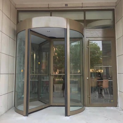 厂家直供自动旋转门感应门铝合金三翼旋转门定制图5