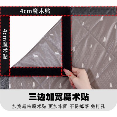 门帘冬季保暖防风保温寒挡风加厚家用隔音自吸隔断磁性冬天棉门帘图2