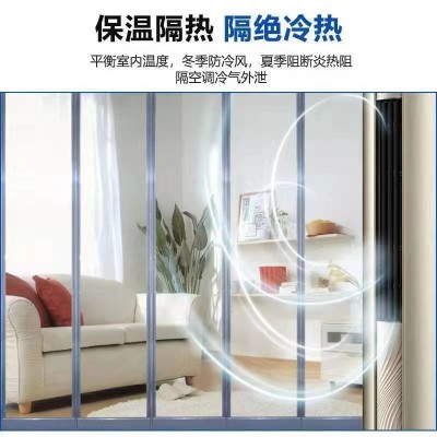 门帘冬季保暖挡风防尘透明家用商场隔断磁性自吸pvc塑料加厚帘子图4