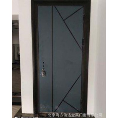 厂家直供批发防火防盗入户门钢木卡门系列系列免费设计安装平开门图2