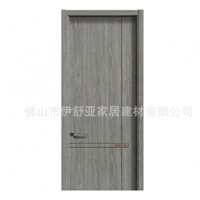 碳晶复合实木门现代轻奢免漆防水防潮卧室房间全包门工程木门批发图2