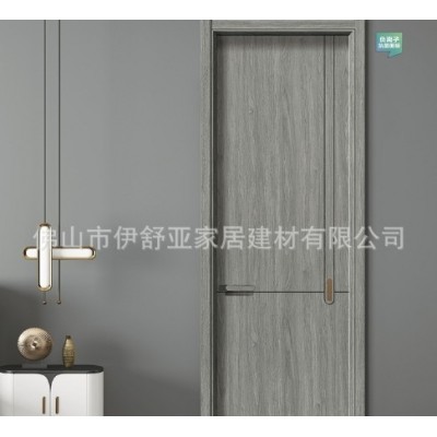 碳晶复合实木门现代轻奢免漆防水防潮卧室房间全包门工程木门批发图4