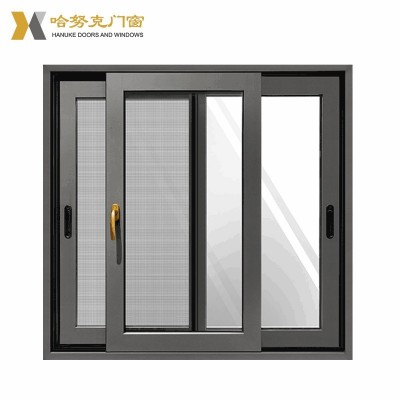 厂家断桥铝窗阳台推拉窗铝合金三轨平移窗厨房卧室隔音防盗玻璃窗图5