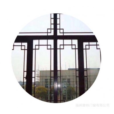 工厂直销仿古断桥铝合金门窗 中空隔音别墅民宿门窗 新中式门窗图5
