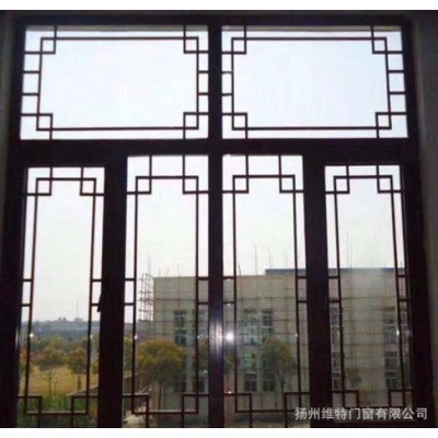 工厂直销仿古断桥铝合金门窗 中空隔音别墅民宿门窗 新中式门窗图3