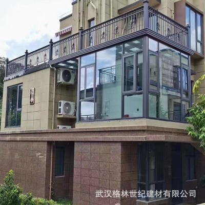 武汉 阳光房定做 窗户铝合金封阳台铝门窗隔热平开窗隔音玻璃厂家图3