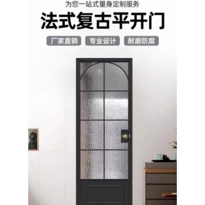 成都批发法式复古门极窄铝合金玻璃门平开门厨房推拉门阳台折叠门图2