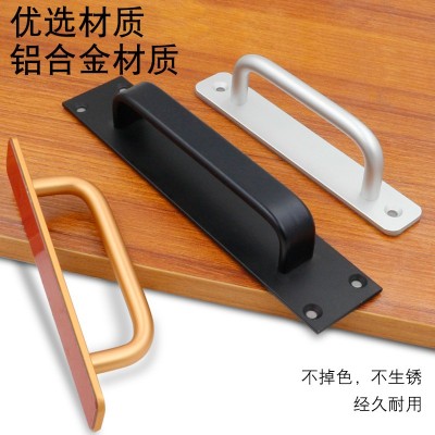 免打孔门把手手柄铝合金门拉手玻璃门窗塑钢阳台门推拉门把手柜门图3