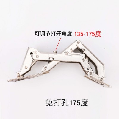 30公分厚40门板 175度免开孔 重型弹簧大角度液压 带阻尼铰链合页图2