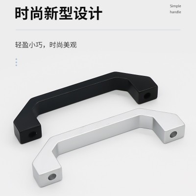LS201-100/120/150/180U型圆角铝型材门把手 机柜氧化铝合金拉手图4