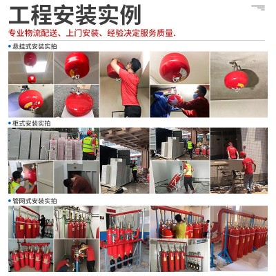 新林七氟丙烷柜式悬挂式气体灭火装置 消防器材灭火设备生产批发图5