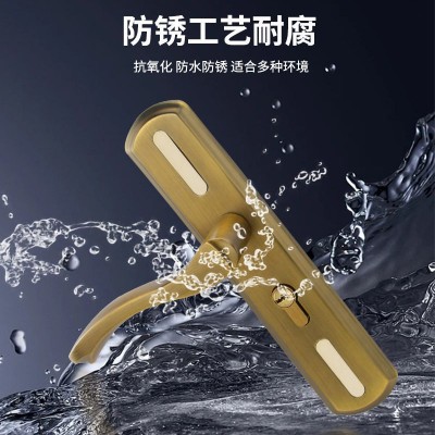 房门锁通用型单舌双舌锁5058款免改孔门把手欧式快装门锁执手锁具图5