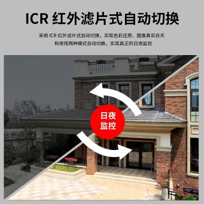 室外400万高清全彩夜视智能双光poe供电摄像机防水远程监控摄像头图5