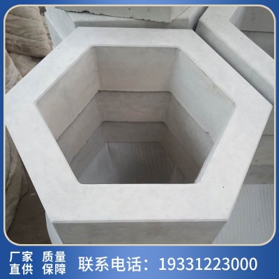 天津护坡砖厂家 混凝土预制六角护坡砖 空心六棱块 六边形植草砖图2