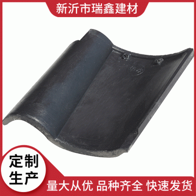 厂家供应水泥瓦别墅屋顶瓦西班牙混凝土屋面瓦青瓦屋檐瓦批发图2